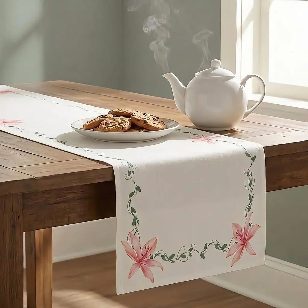 Feathered Charm Table Runner